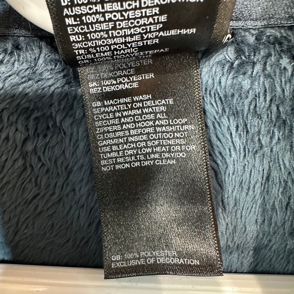 The North Face Osito Full Zip Fleece Jacket Teal Blue Womens Small S - Picture 6 of 6